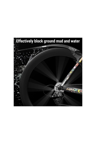 Enlee 2 Adet Ayarlanabilir Bisiklet Çamurluğu Dağ Bisikleti Siyah