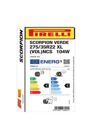 Pirelli 275/35R22 104W XL Scorpion Verde Vol Ncs Yaz Lastiği 2025