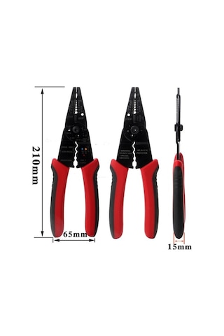 Didadodo Çok Renkli 50 Çelik Kablo Soyma Ve Pense Aleti - Profesyonel Elektrikçi Ekipmanı Çok Renkli