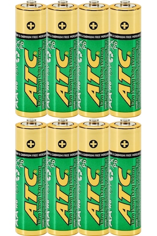 Atc 4lü Aa R6 Heavy Duty Kalın Kalem Pil Saat Pili Çinko Karbon Pil Zn-c 1.5v