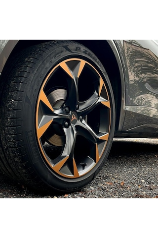 Cupra Formentor Jant Kaplama Sticker Set - Kolay Uygulama-uzun