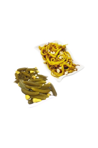 Çubuk Tadım Turşuları Salatalık Turşusu 1 KG + Sivri Tatlı Biber Turşusu 1 KG