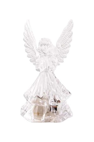 Jms Led Işık Şeffaf Enerji Tasarrufu Sağlayan Dekoratif Akrilik 3d Melek Gece Lambası Çok Renkli