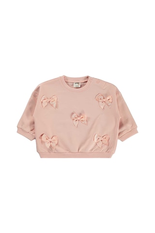 Civil Baby Fiyonklu 6-18 Ay Sweatshirt - Pembe Soft Pudra