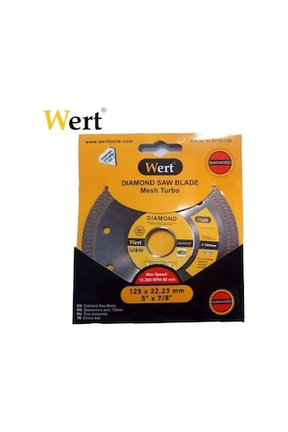 Wert 2715-125 Elmas Testere. Beton 125 MM