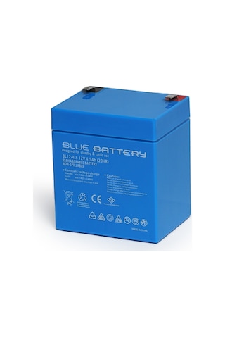 Blue Battery 12v 4.5 Amper Bakımsız Kuru Akü Ups Aküsü