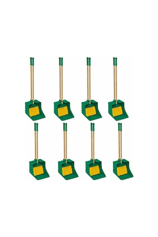 Omnisoft Uctm Ecs301 Endüstriyel Çöp Faraş Süpürge Seti Yeşil 8 Adet