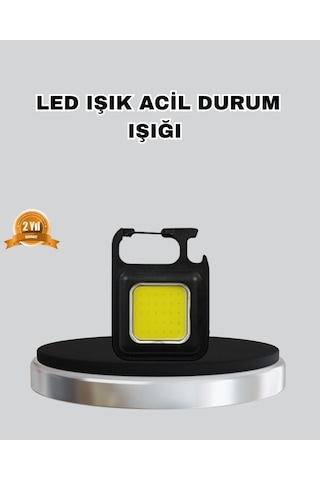 Usb Şarjlı 800 Lümen Led Fener Mini Boy 3 Işık Modlu Anahtarlık Tipi El Feneri