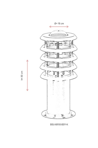 Avonnı Bsu-68150-bsy-k Siyah Elektrostatik Toz Boyalı Dış Mekan Aydınlatma, E27, Aluminyum, Polikarbon/ Cam, 16cm Sku: Smgstkb8c3de4c3b