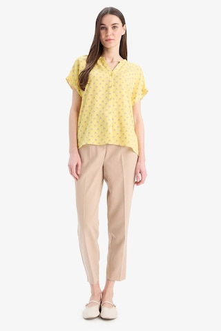 DeFacto Regular Fit Apaş Yaka Desenli Kısa Kollu Gömlek I6173AZ25SMYL293