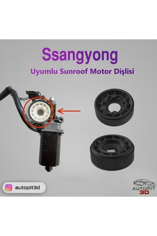Ssangyong Uyumlu Sunroof Motor Dişlisi Motor Dişlisi