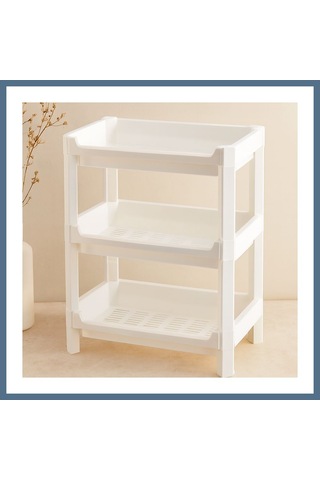 Buradabulabilirsin 3 Katlı Geniş Sepet Organizer Raf Ünitesi 510x205x685 Mm Bbz Çok Renkli