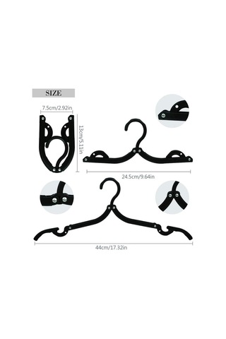 Seyahat 24 Parçalı Taşınabilir Katlanabilir Çamaşır Askıları Kurutma Rafı İle B Diğer