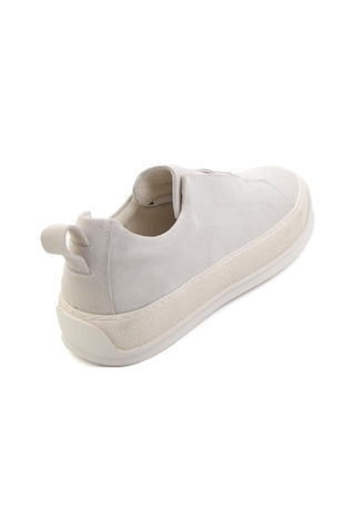 Bambi Beyaz Hakiki Deri Erkek Sneaker E01549000402