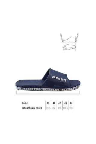 Gezer Yazlık Kaydırmaz Taban Erkek Terlik (554551143) Lacivert