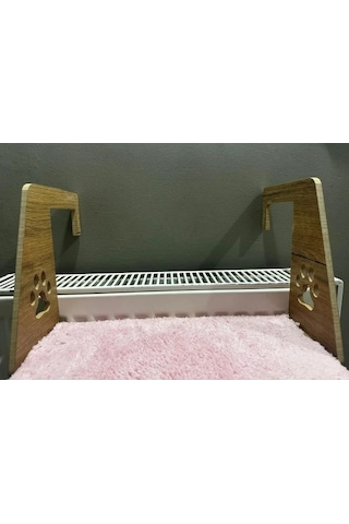 Pribor Kedi Kalorifer Petek Yatağı Peluş Kolay Montaj Geçmeli Sistem Pembe
