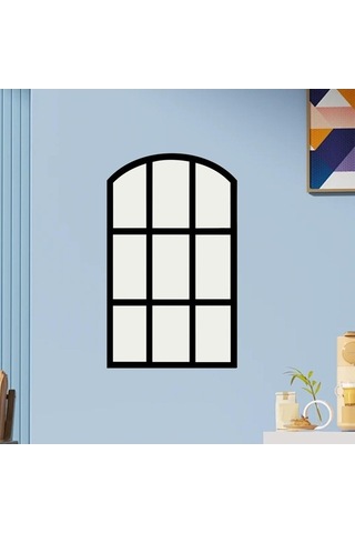 Pazly Taklit Suntek Siyah Kemerli Izgara Duvar Bölmesi Aynası Ayna Us Siyah