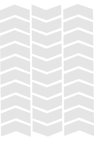 Ok Şeklinde Reflektif Beyaz Sticker Çınar Extreme