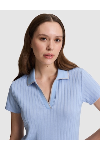 Pierre Cardin Kadın Mavi Tişört Basic 50320697-vr249