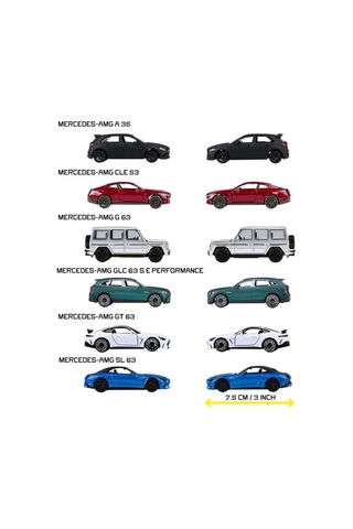 8502100001 Mercedes-amg Premium Cars 6-asst Çok Renkli