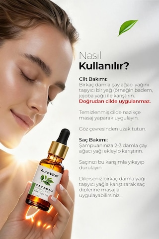 Çay Ağacı Yağı 30 Ml % 100 Saf Ve Doğal 30 ML