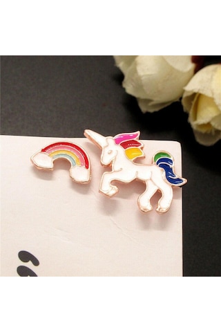 Unicorn Tasarımlı Çocuk Küpe