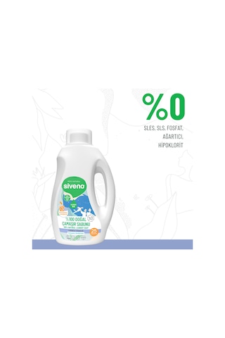 Siveno %100 Doğal Çamaşır Sabunu %100 Bitkisel Deterjan Kendinden Yumuşatıcılı Konsantre Vegan 750 ML