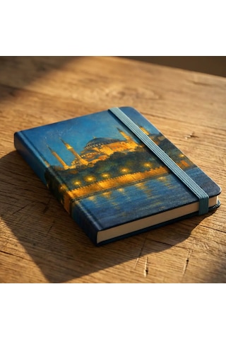 Ayasofya Ciltli Defter Siyah - Lacivert