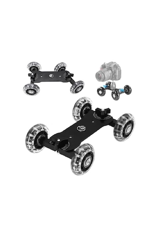 Dp Dslr Makinalar için Mini Dolly Kit Skater Kamera Arabası