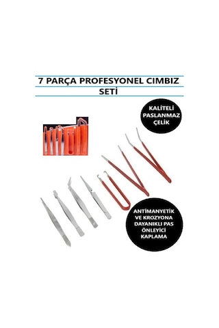 Cımbız Seti Profesyonel Cımbız 7 Parça Set Hassas Cımbız Tamir