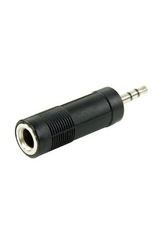5 Adet 6.35 Mm Dişi - 3.5 Mm Erkek Jack Adaptör Ses Çevirici Altın Uçlu Kulaklık Dönüştürücü Siyah