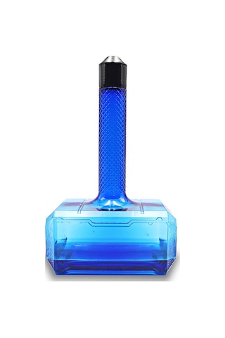 Vkemall Mavi 1.7l Petg Plastik Çekiç Şekilli Su Şişesi - Spor, Egzersiz, Seyahat İçin Dayanıklı Ve Taşınabilir Büyük Kapasiteli Su Deposu