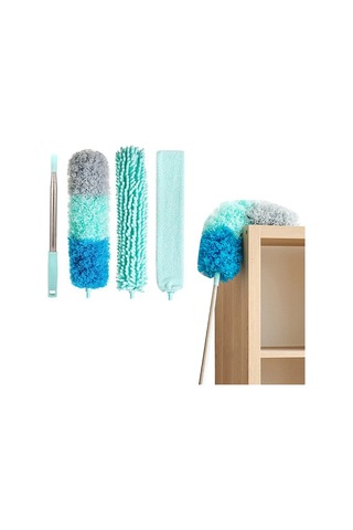 Maiyame Uzatılabilir Çelik Gövde Mikrofiber Toz Süpürgesi, Eğilebilir Başlıklı Yüksek Bölgeler Temizliği Aleti 2/4 Adet Diğer