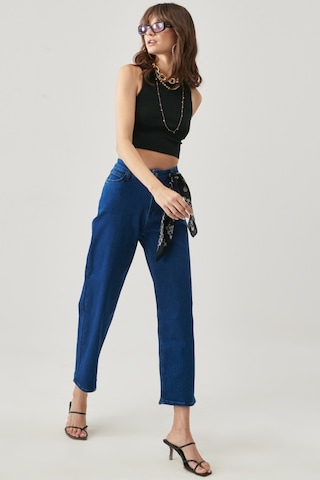 Lee Wide Leg Fit Yüksek Bel Geniş Paça Esnek Jean Kot Pantolon L31ZPDUE Koyu Mavi