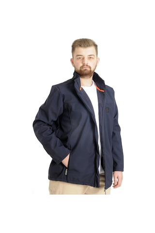 Mode Xl Büyük Beden Erkek Mont Basic Waterproof 21232 Lacivert 001