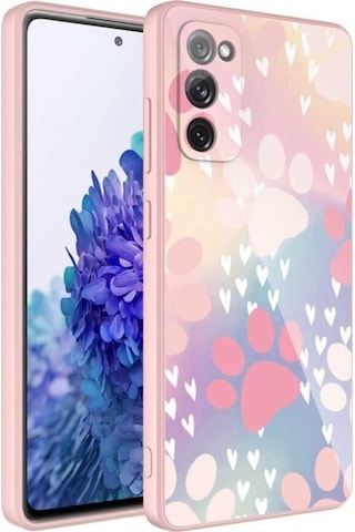 Galaxy S20 Fe Kılıf Kamera Korumalı Desenli Sert Silikon Zore Epoksi Kapak NO4