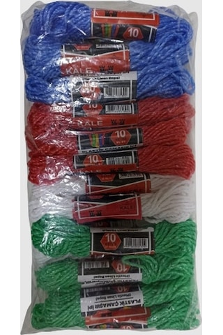 Kale Plastik Çamaşır İpi 10 Metre 24 Adet 5250 Diğer