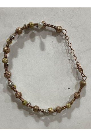 Gümüş Rose Renk Kadın Bileklik Gold - Rose Gold