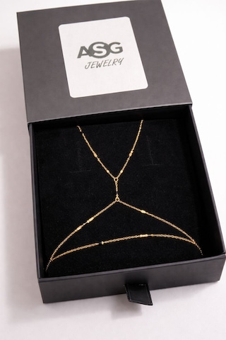 Asg Jewelry Gold Minimal Şahmeran Bileklik Altın - Çelik