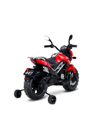 447a Motocross Akülü Motor Kırmızı Çok Renkli