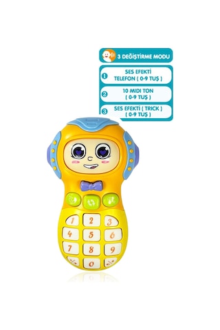 Toyaş Işıklı Ve Müzikli Ceptelefonu Bebek Motor Beceri Gelişimi Müzikli Oyuncak Ceptelefonu Bebek Oyuncağı Mavi-turuncu Mavi - Turuncu
