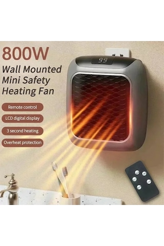 Trendooze Dongjing 800 W Mini Isıtıcı, Duvar Montajlı Ev Isıtıcı