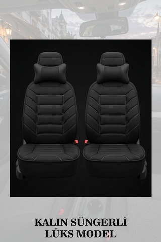 Focus 35 2014 Uyumlu Siyah Renk Premium Lüks 2 Adet Minder Ve Yastık