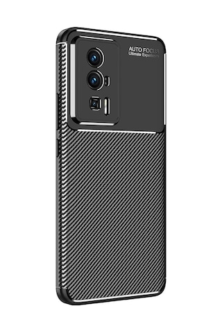 Ardemix Poco F5 Pro Kılıf Negro Silikon Kapak - Siyah Siyah