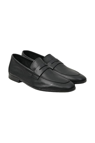 Oxford Klasik Erkek 34p5 Frau Mousse Leather Nero Null Siyah