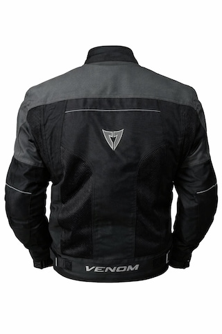 Venom Dynamic 4 Mevsim Ce Korumalı Siyah Gri Motorcu Montu Bir Beden Büyük Alınız