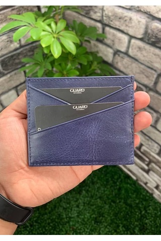 Derije Hakiki Deri Antik Lacivert Kartlık T1433 Çok Renkli