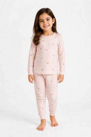 Eray Alp Kids Erkek Çocuk Pembe Karpuz Desenli Pijama Takımı Rahat Uyku Takımı