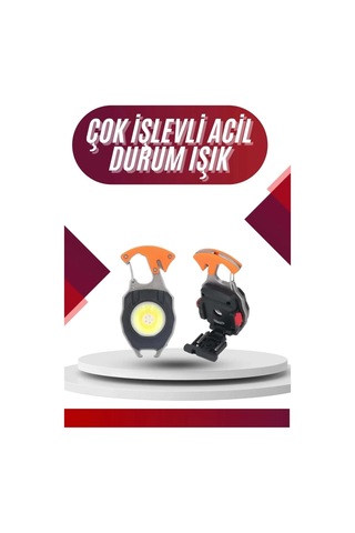 Home 7 Modlu Mini Led Lamba Anahtarlık Usb Şarjlı Kamp İçin Taşınabilir