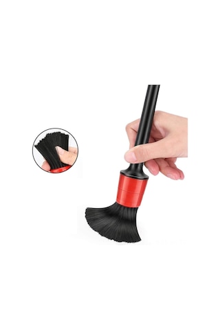 Vkemall 10'lu Otomobil Temizlik Seti: Detay Fırçalar, Tel Fırçalar Ve Klima Venti Temizleyici - Siyah Ve Yeşil